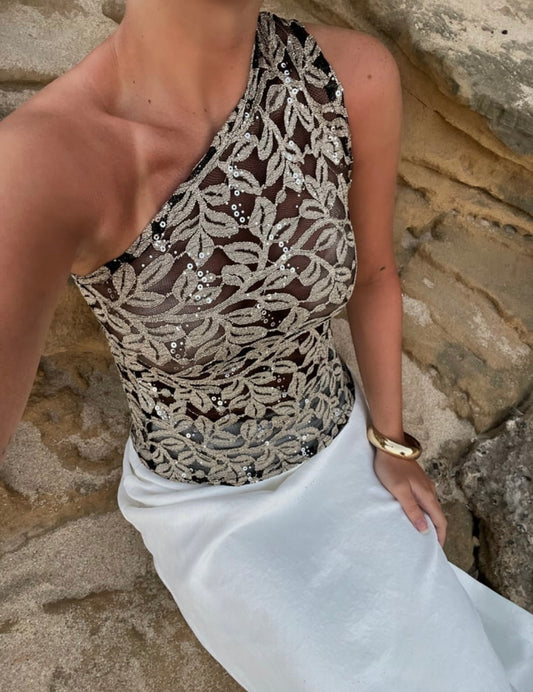 MATILDA TOP - GOLD LEAF