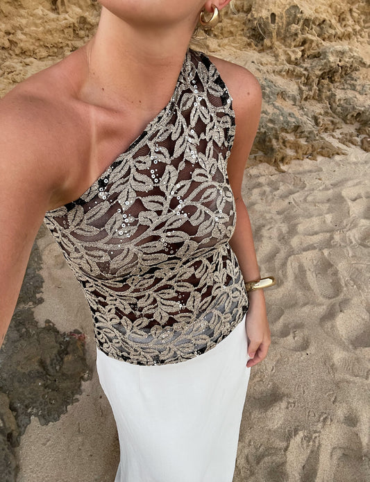 MATILDA TOP - GOLD LEAF