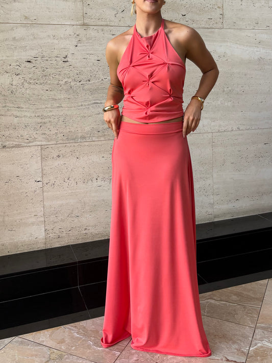SUKI SKIRT - CORAL