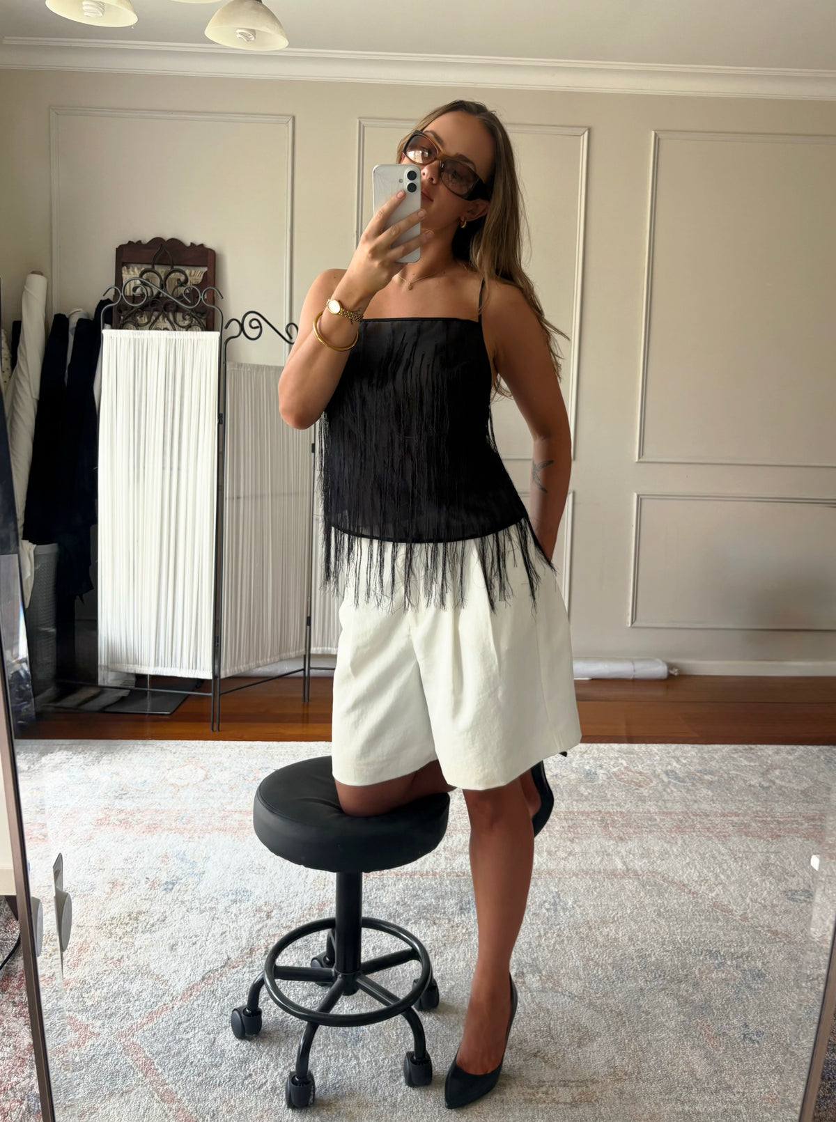 ARLETTE TOP - BLACK