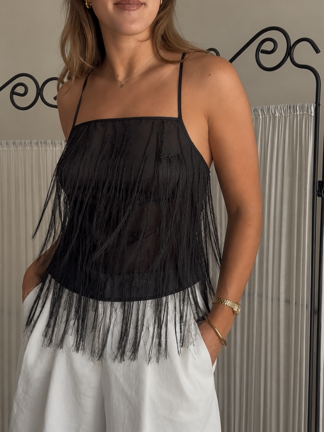 ARLETTE TOP - BLACK