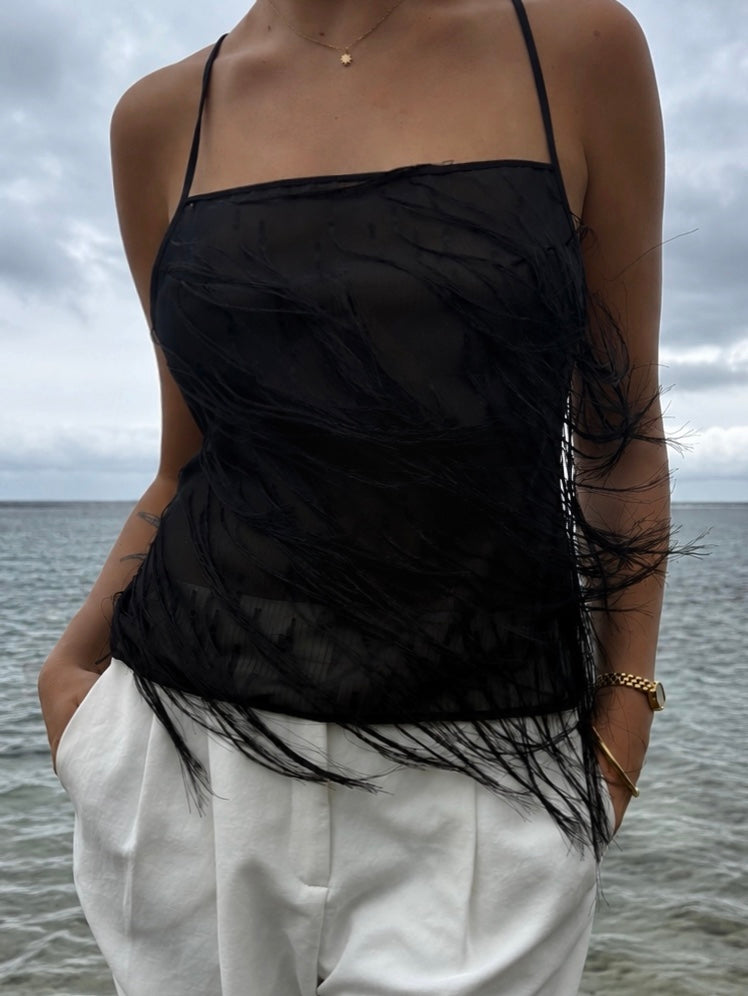 ARLETTE TOP - BLACK