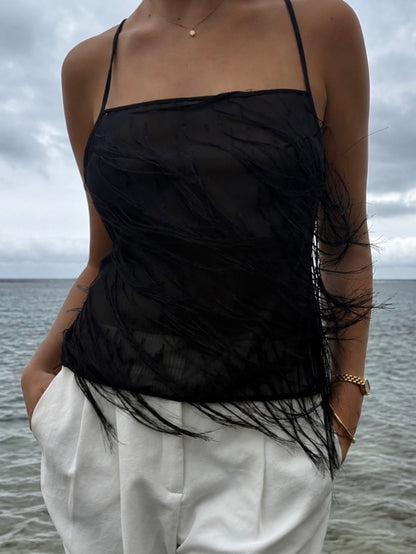 ARLETTE TOP - BLACK