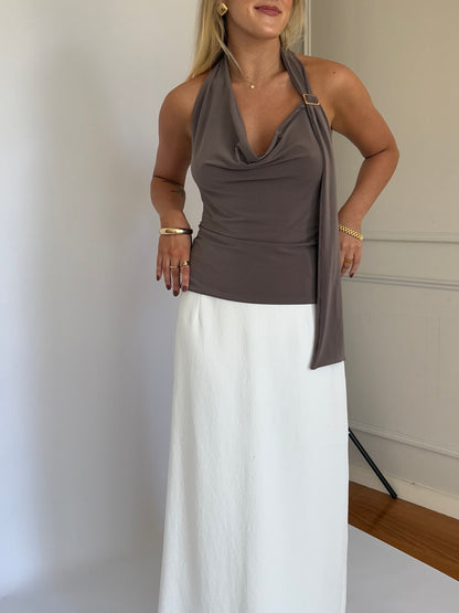 GRETA TOP - MOCHA
