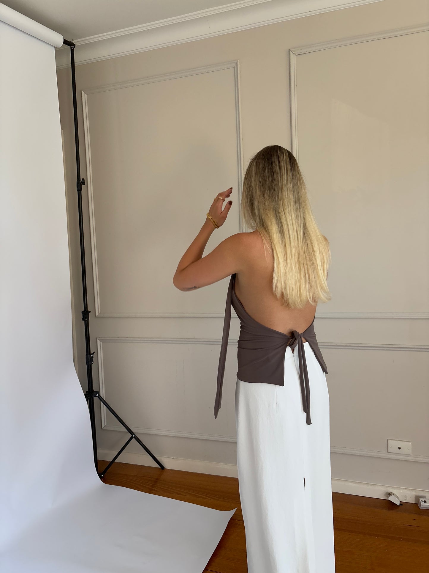 GRETA TOP - MOCHA