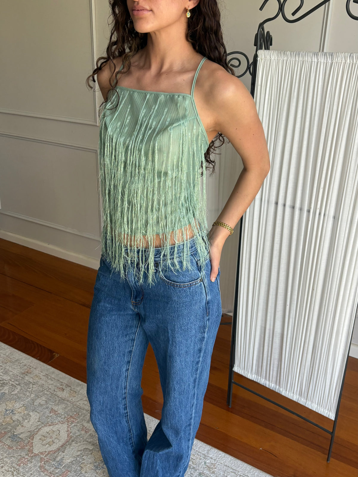 ARLETTE TOP - SEAFOAM