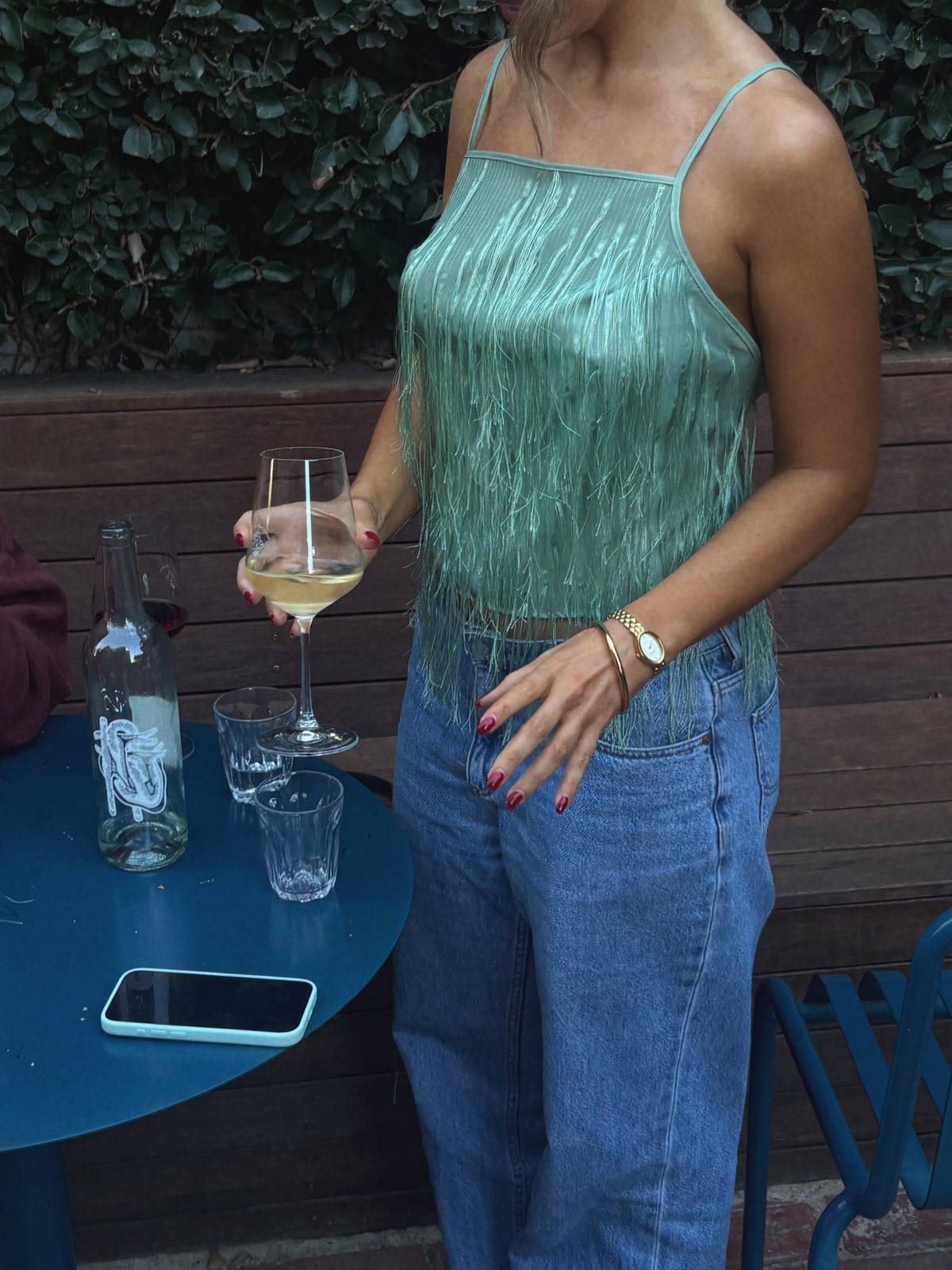 ARLETTE TOP - SEAFOAM
