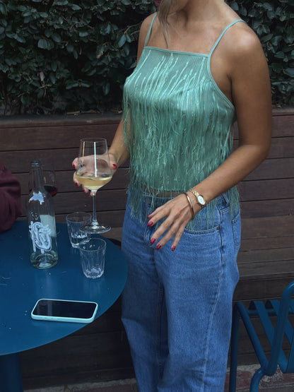 ARLETTE TOP - SEAFOAM